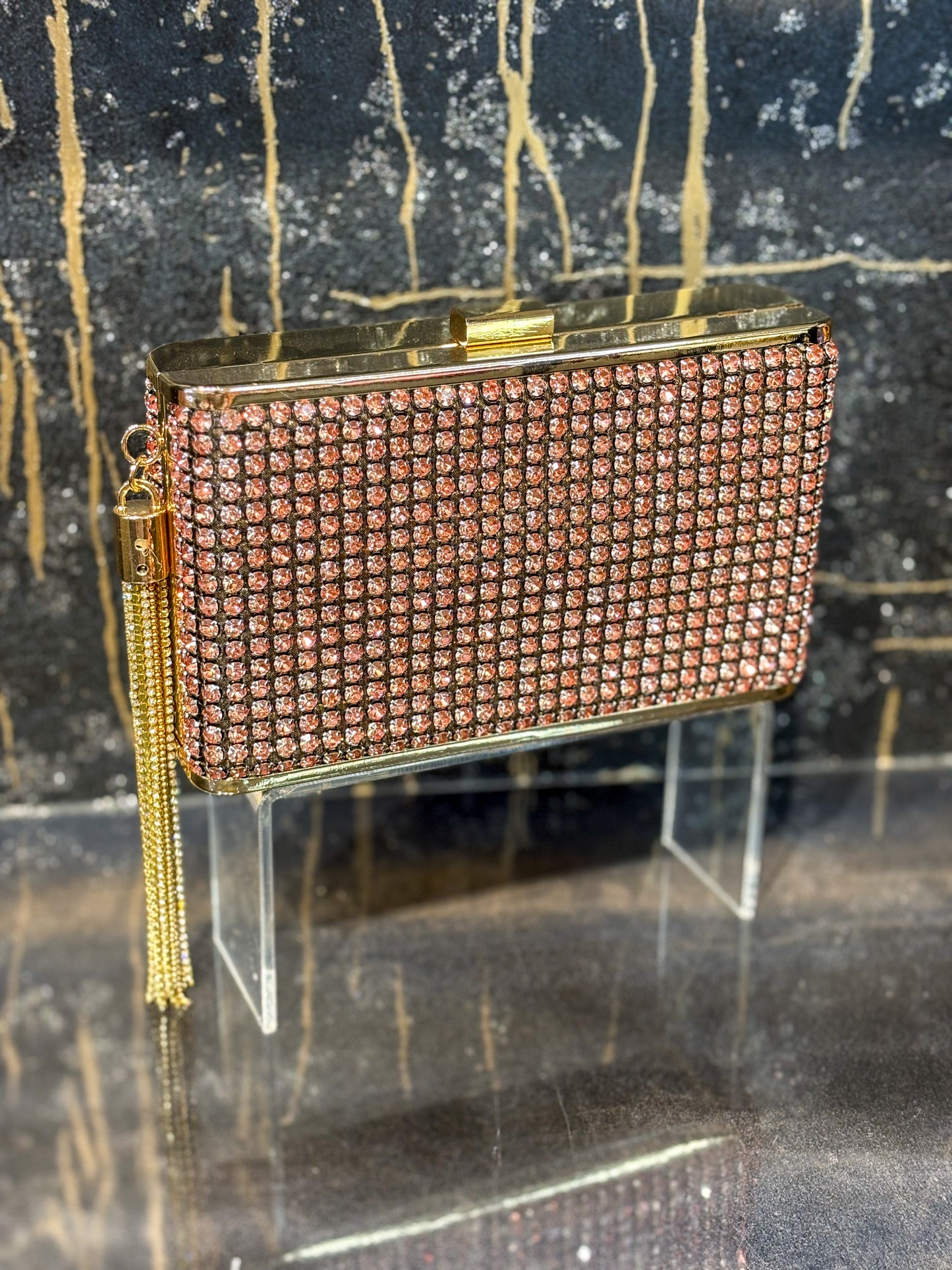 Luxe Rosegold Bridal Clutch