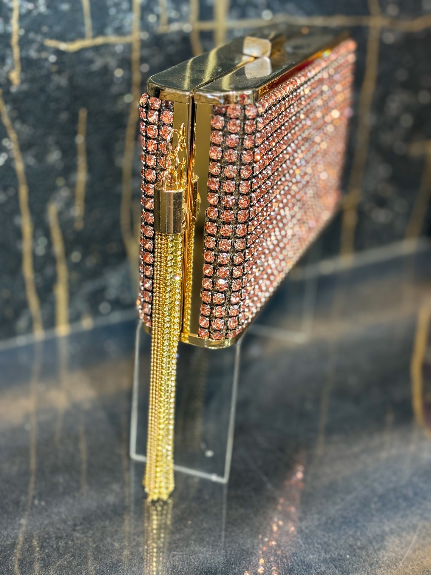 Luxe Rosegold Bridal Clutch