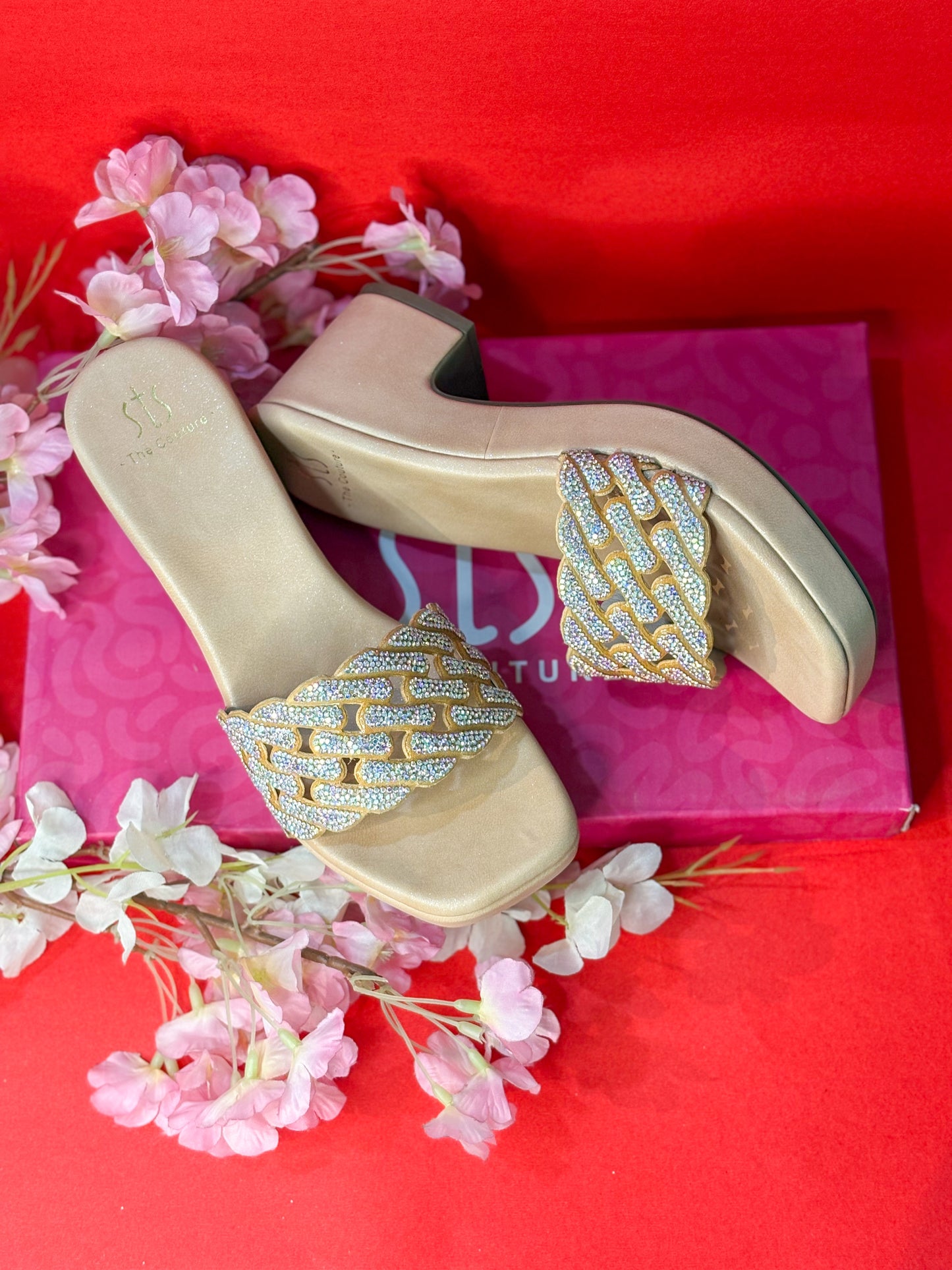 Rosé Luxe Heels