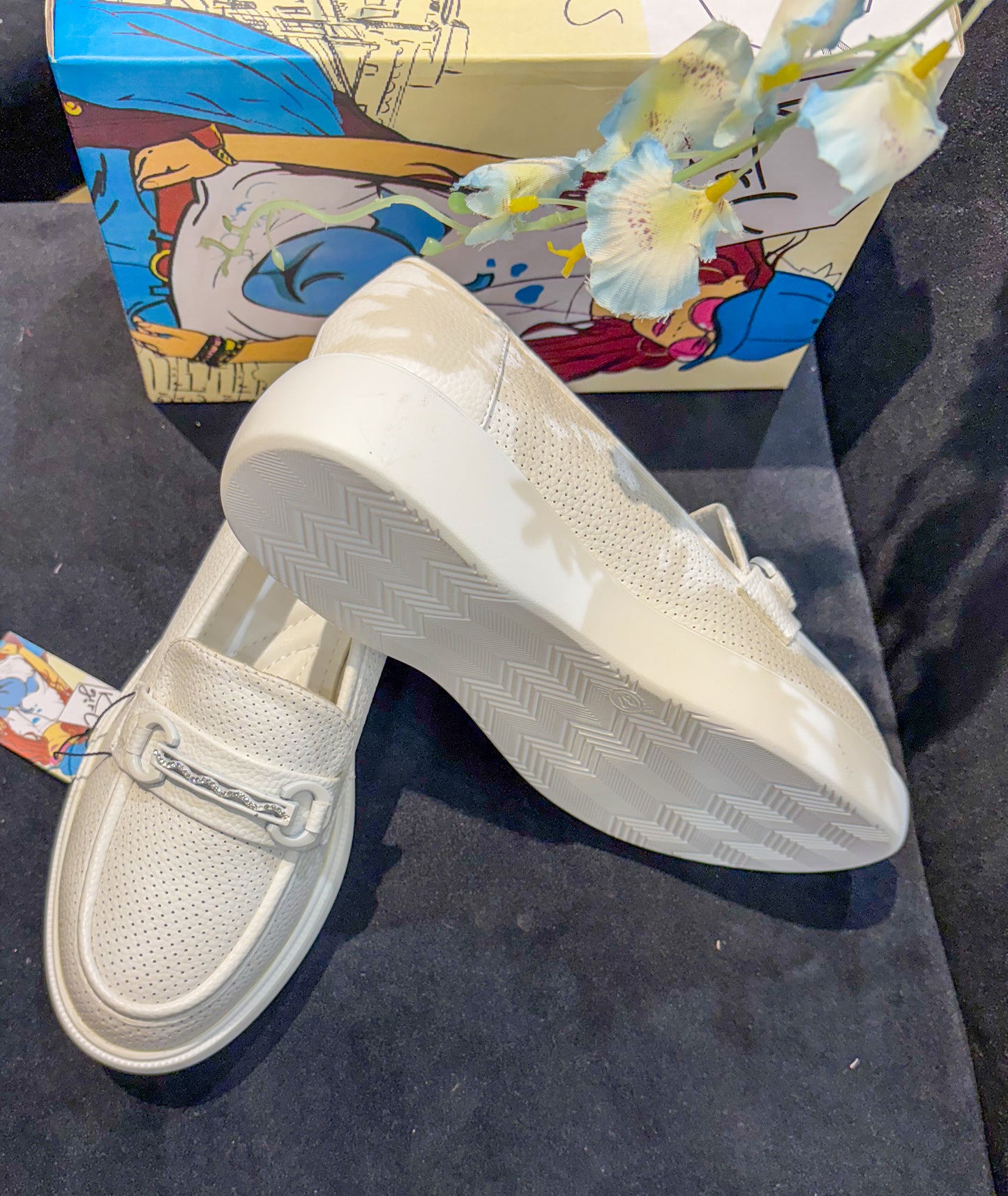 Ivory Chic Flat Loafers