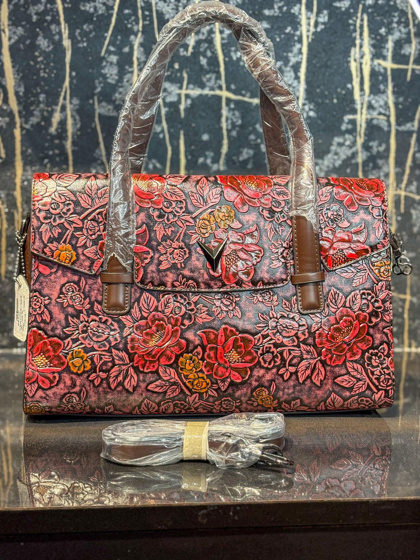 Rainbow Luxe Handcrafted Handbag Pink