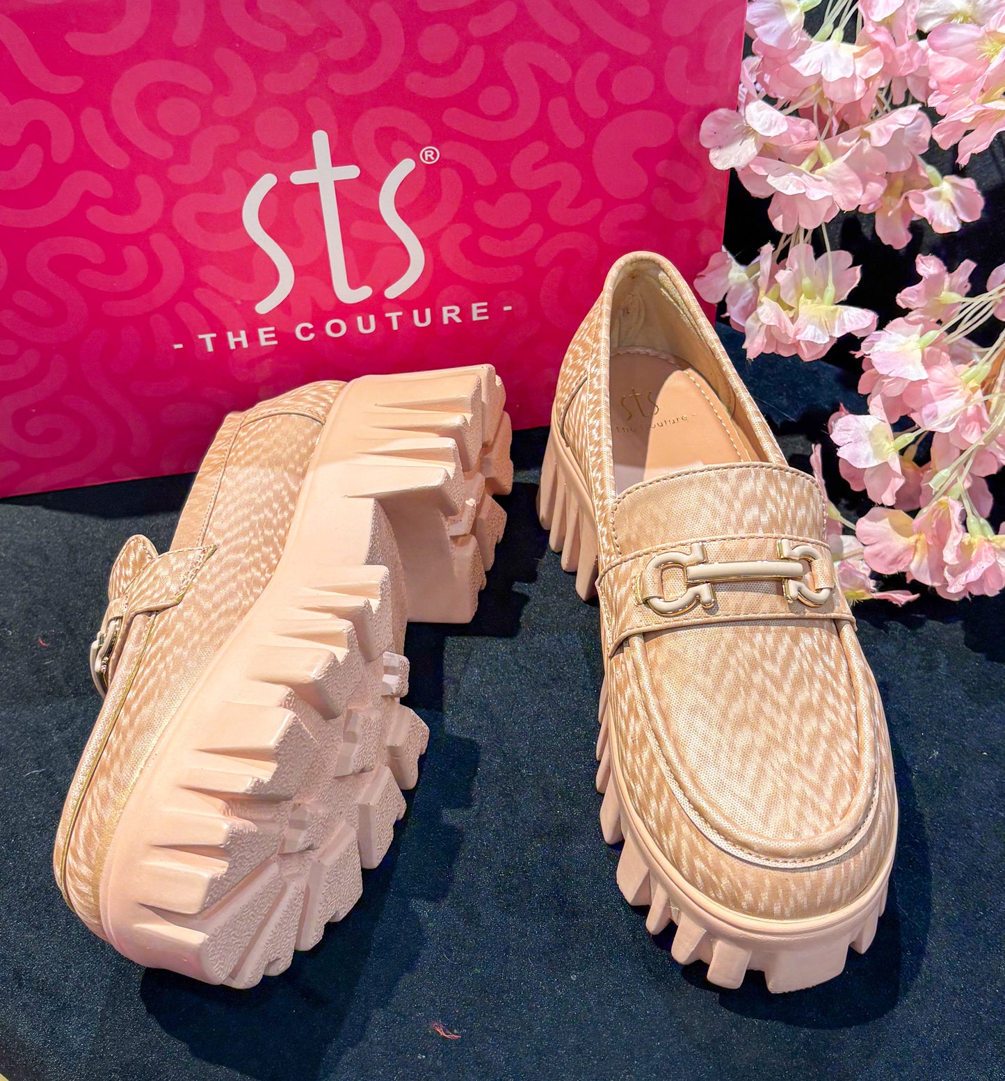 Blush Elevate Wedge Loafers