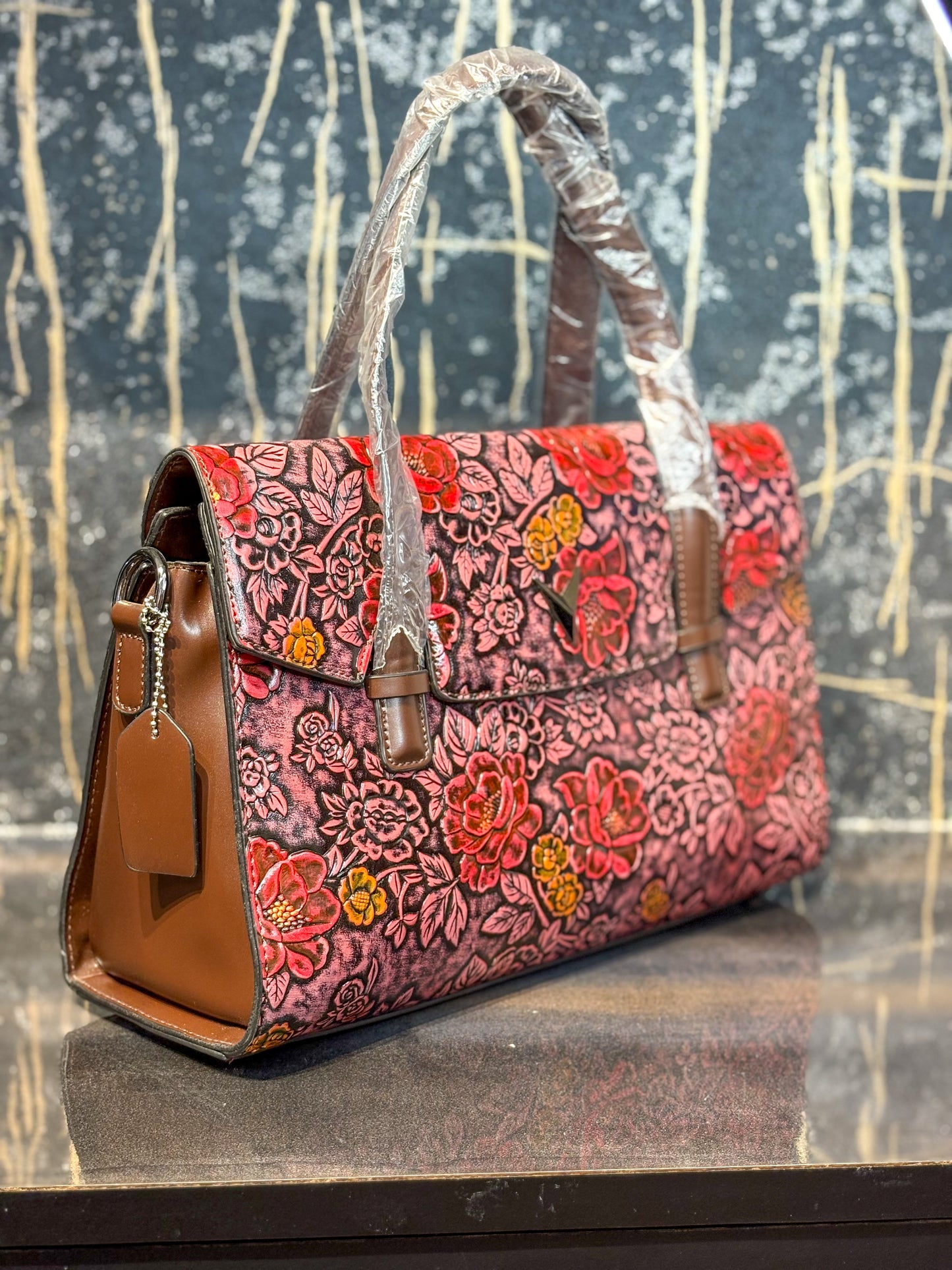 Rainbow Luxe Handcrafted Handbag Pink