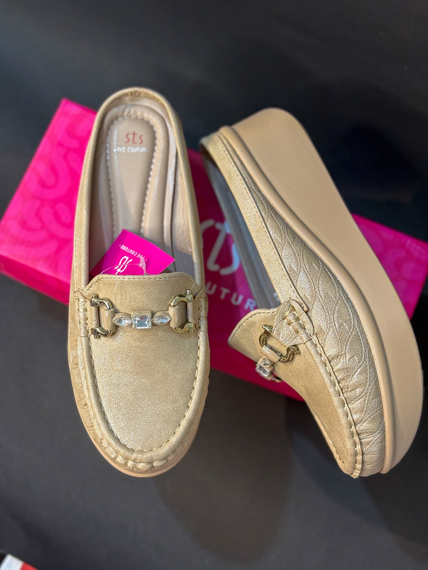 Luster Glide Loafer Mules