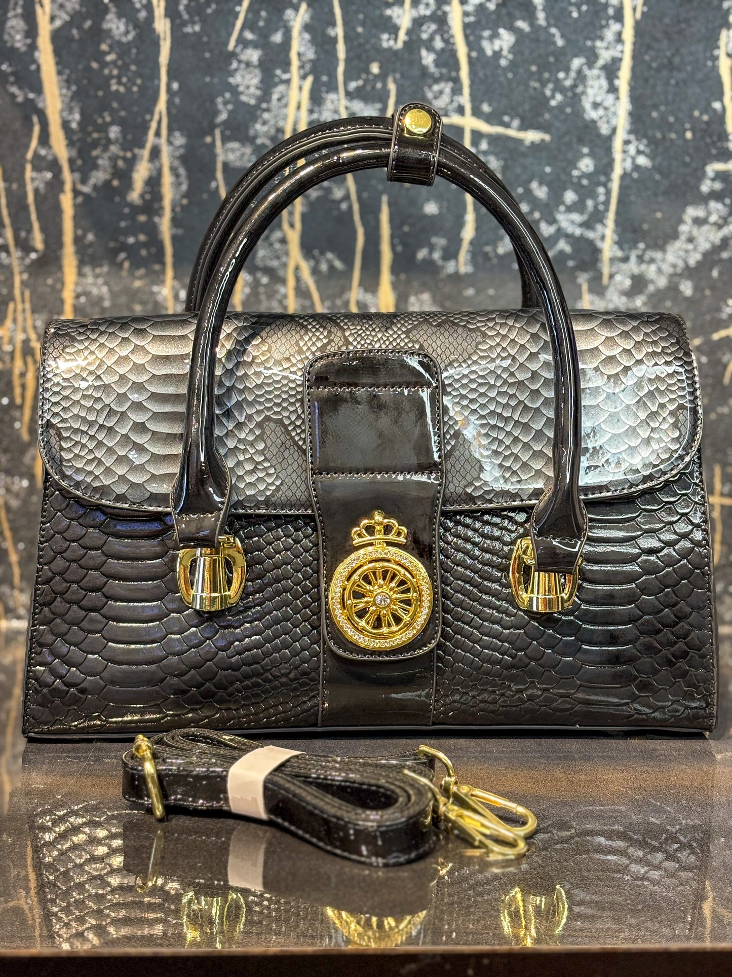 Eclipse Glossy Handbag