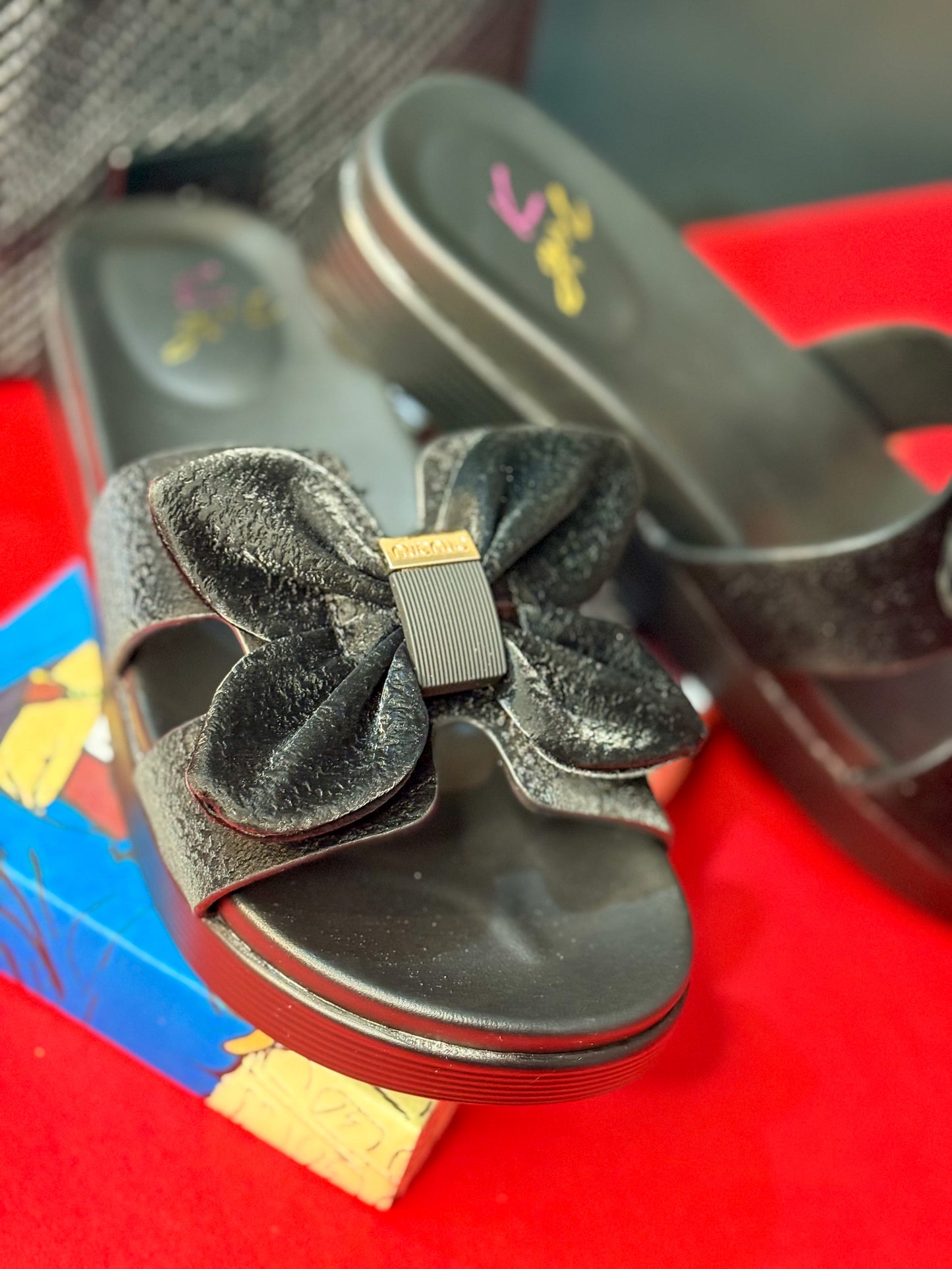 Black Comfort Flats