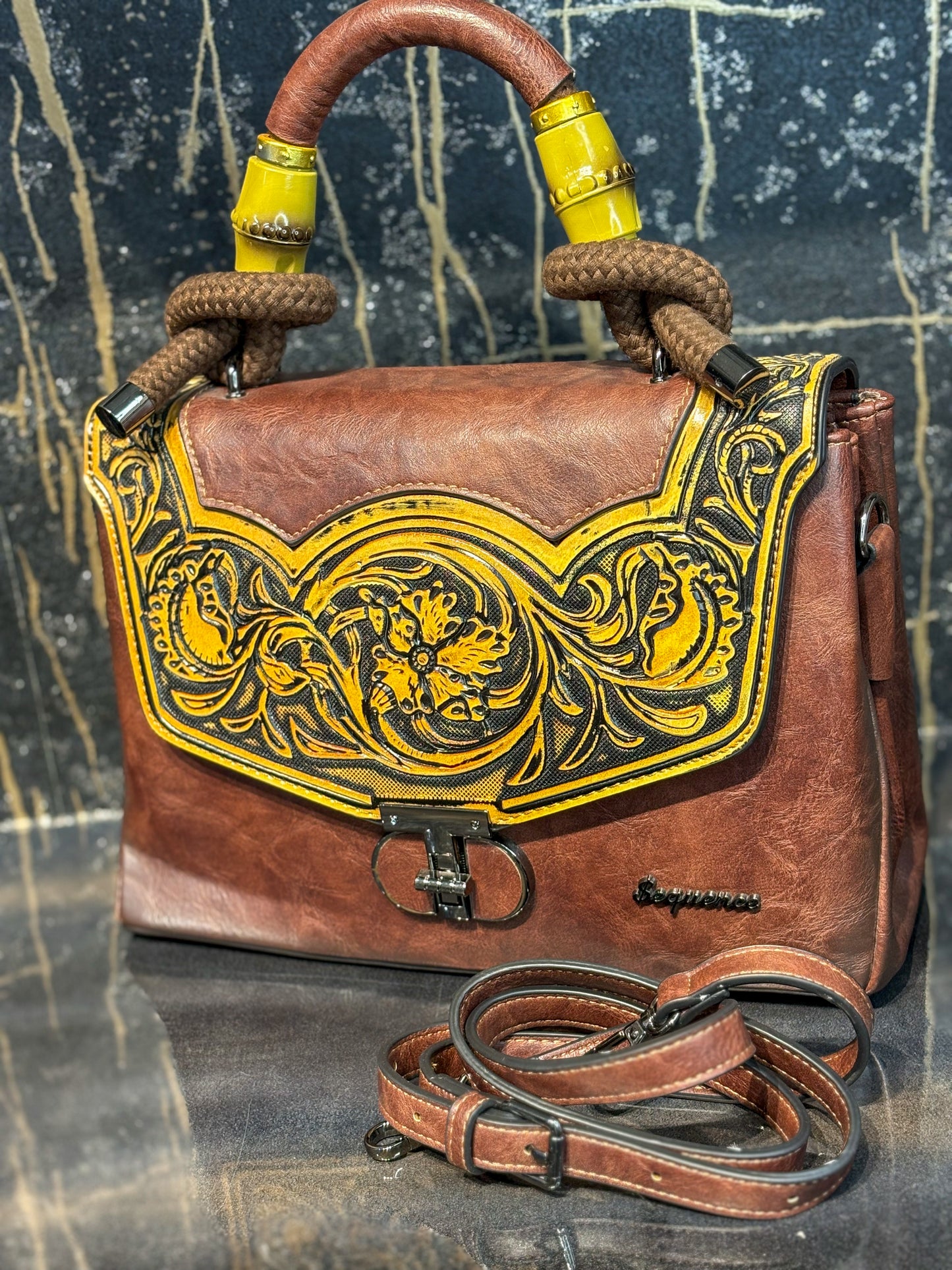 Brown Elegance Handheld
