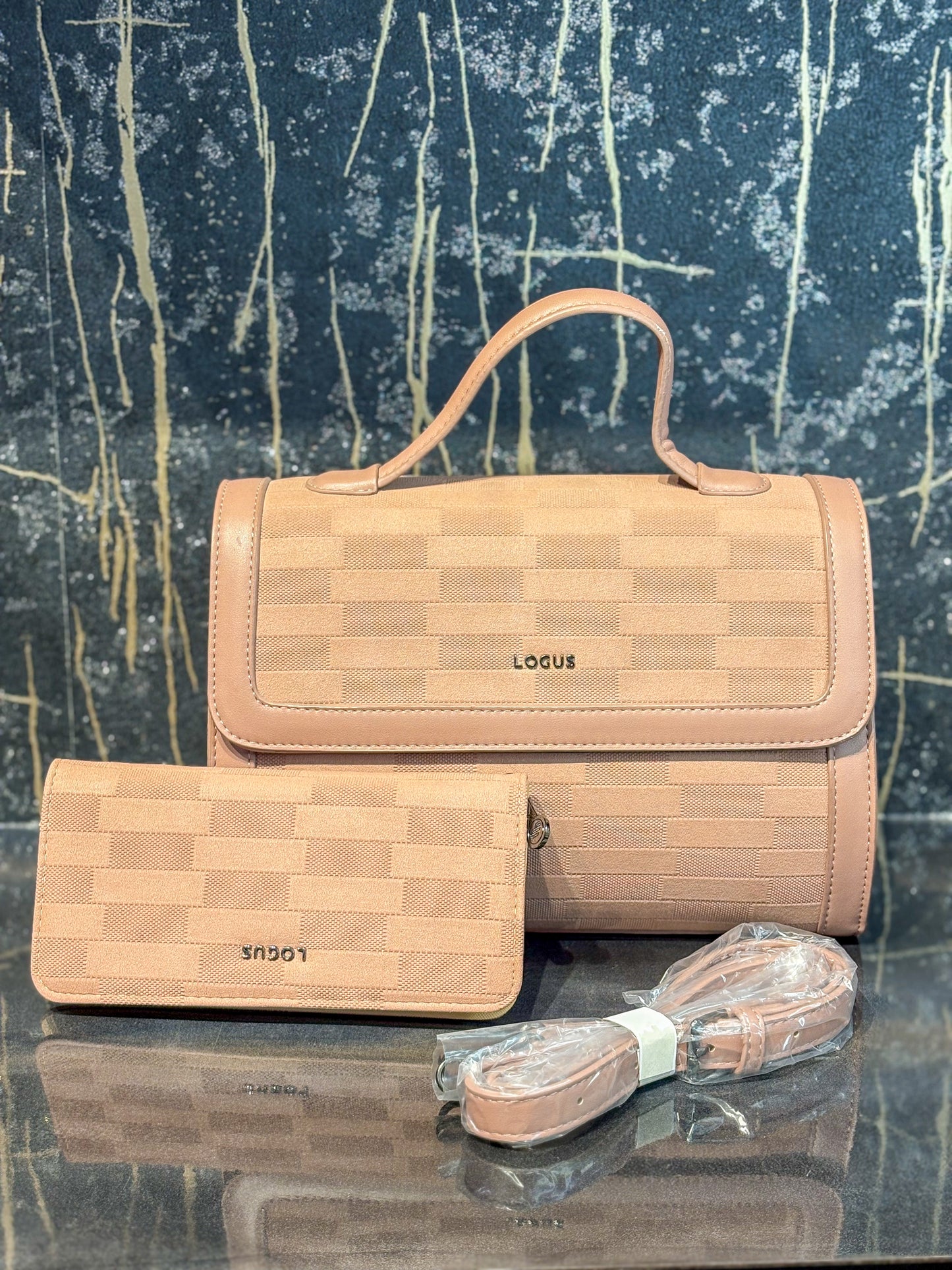 Blush Luxe Handheld Bag