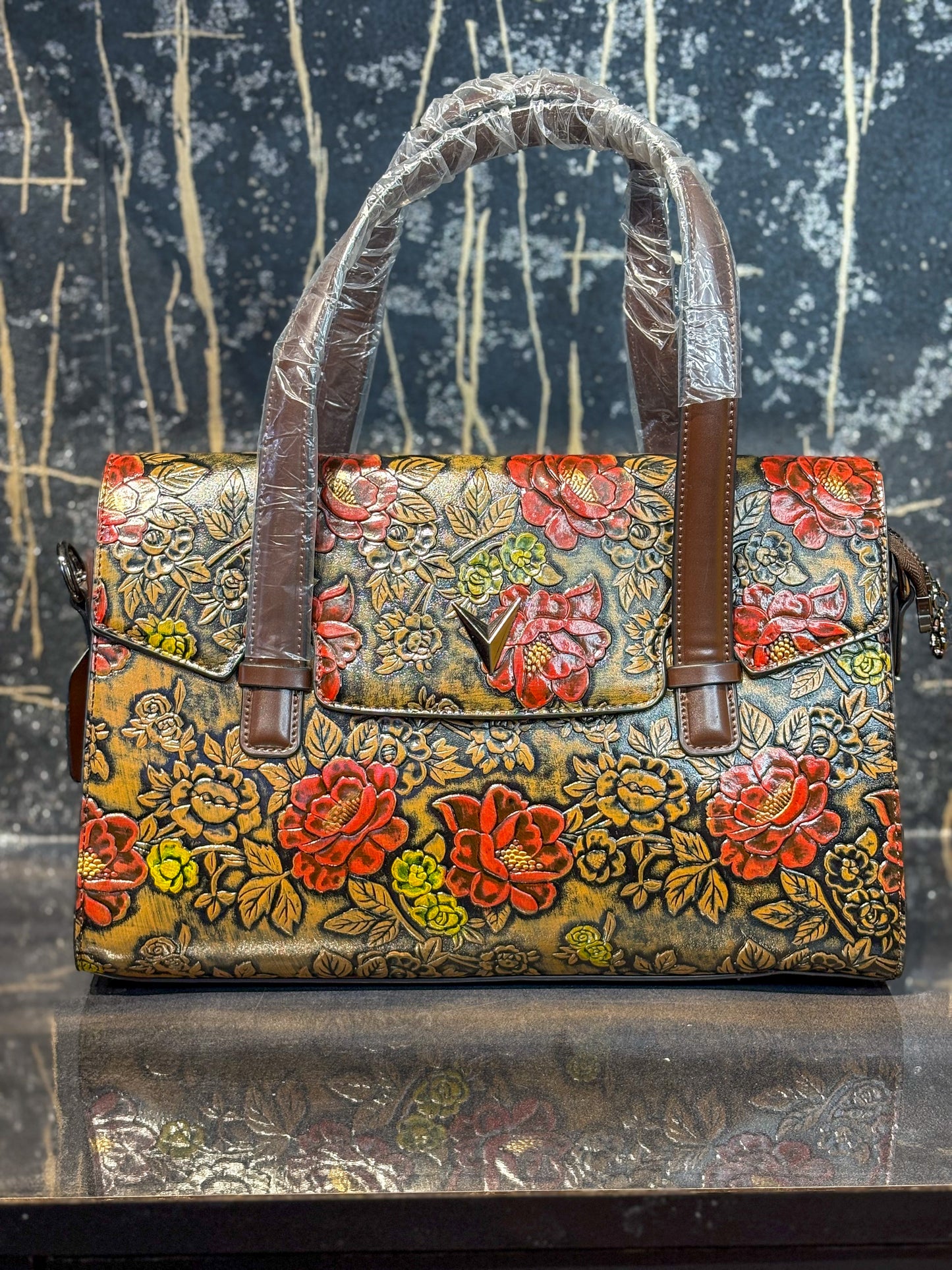 Rainbow Luxe Handcrafted Handbag