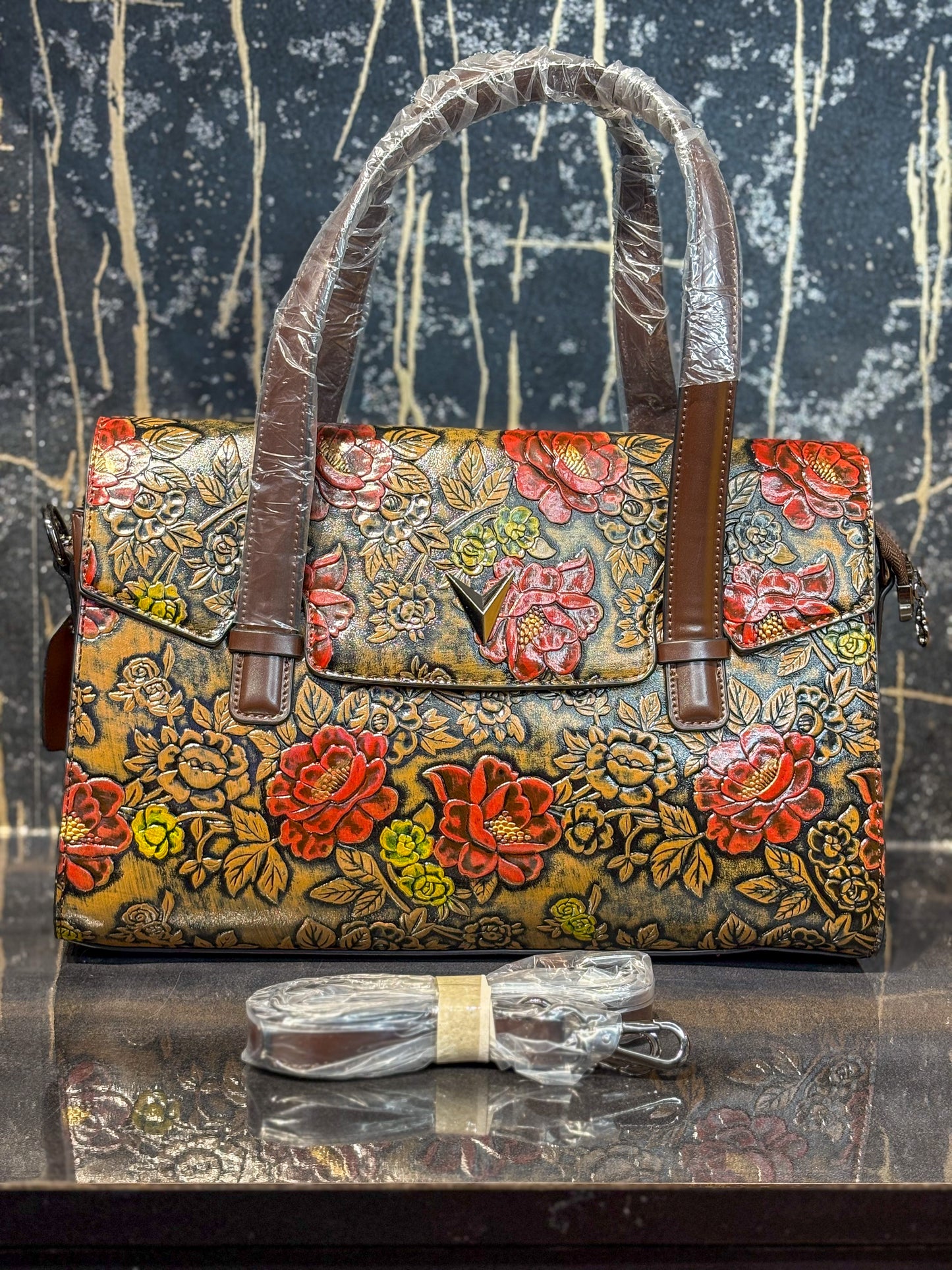 Rainbow Luxe Handcrafted Handbag