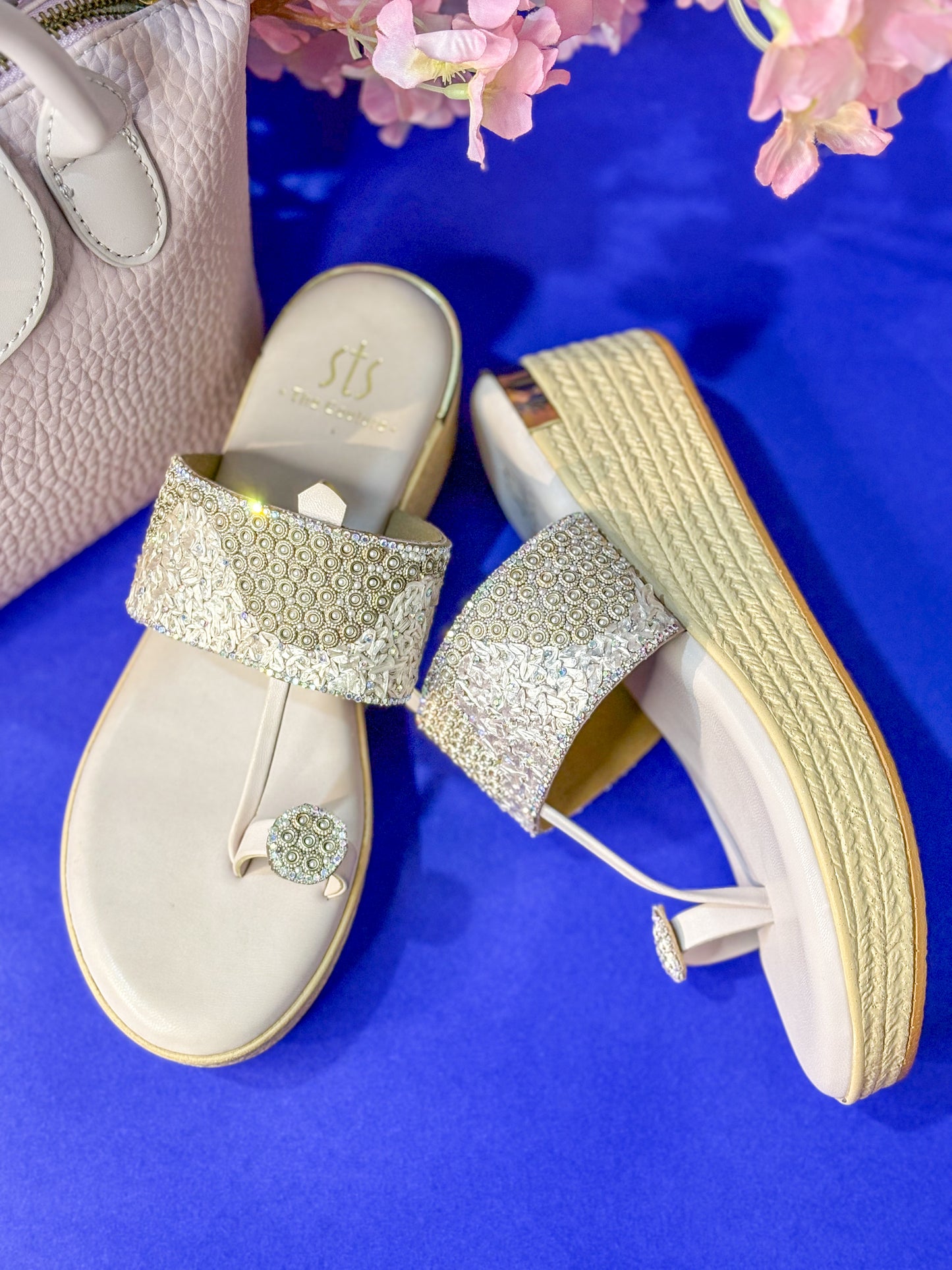 Lilac Bloom Wedge Heel
