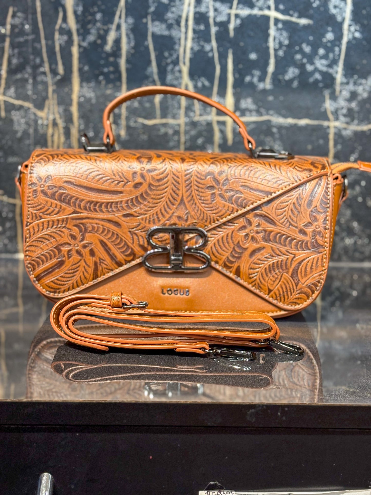 Café Brown Handcrafted Sling Bag
