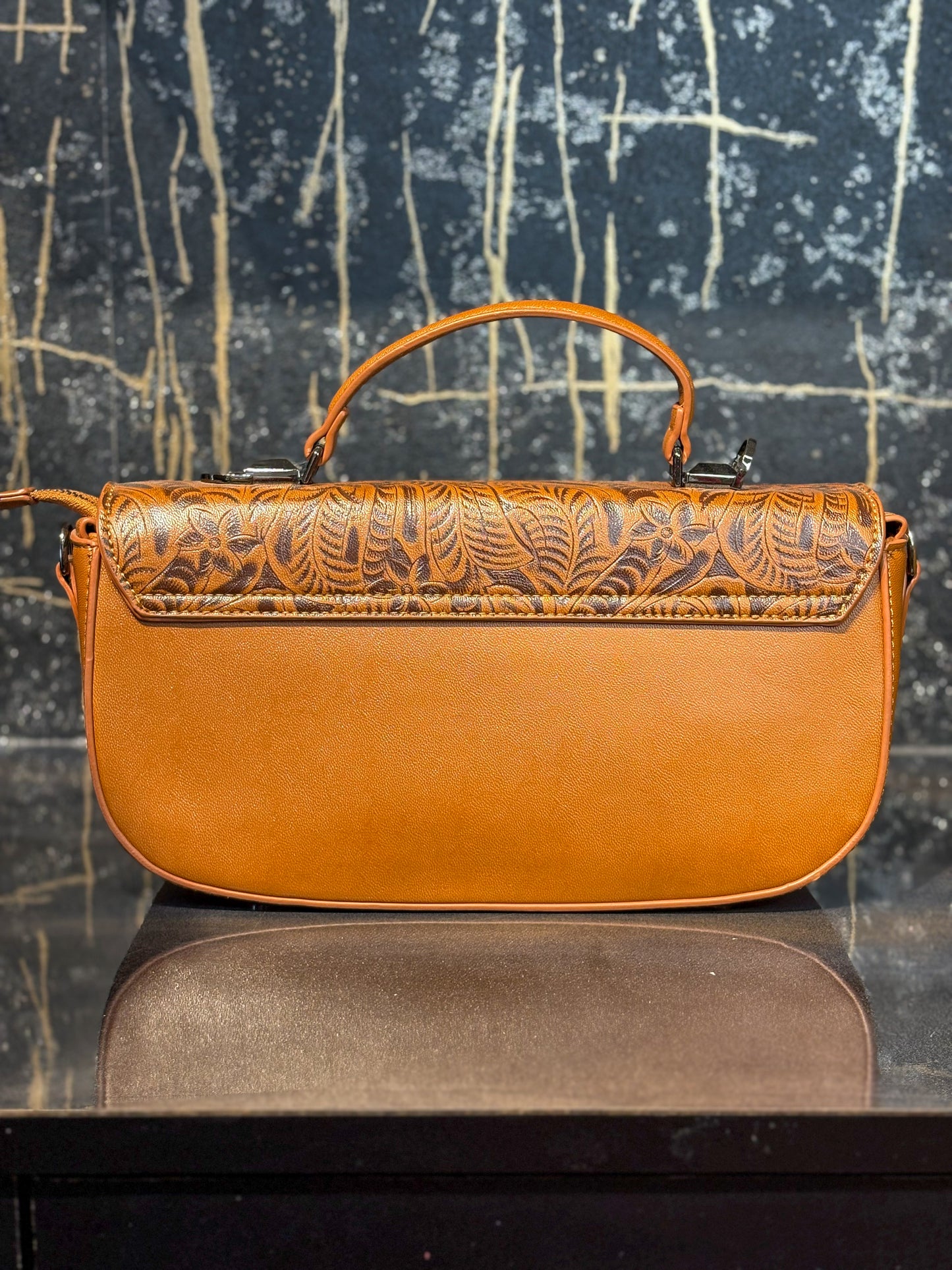Café Brown Handcrafted Sling Bag