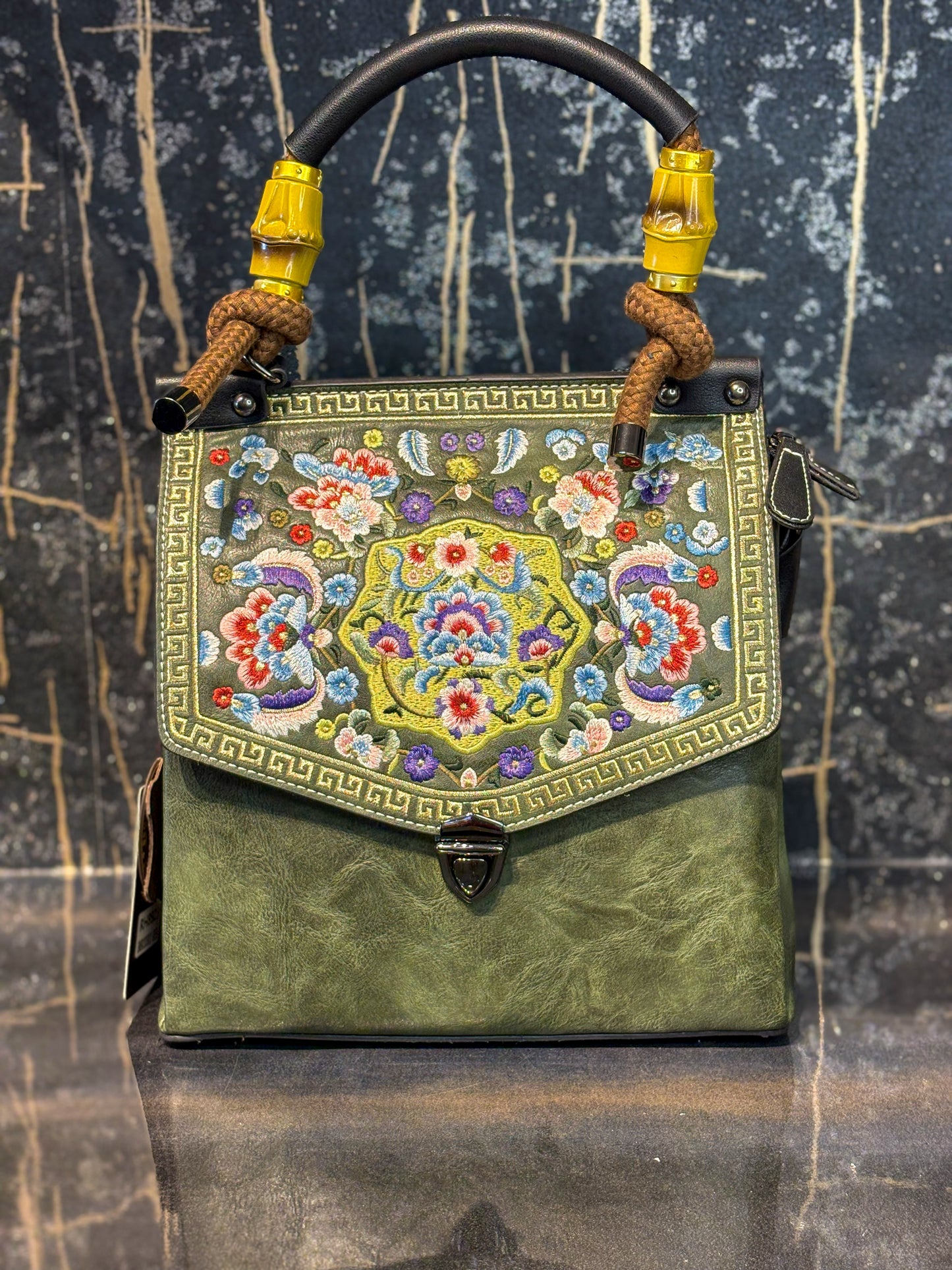 Emerald Luxe Handbag