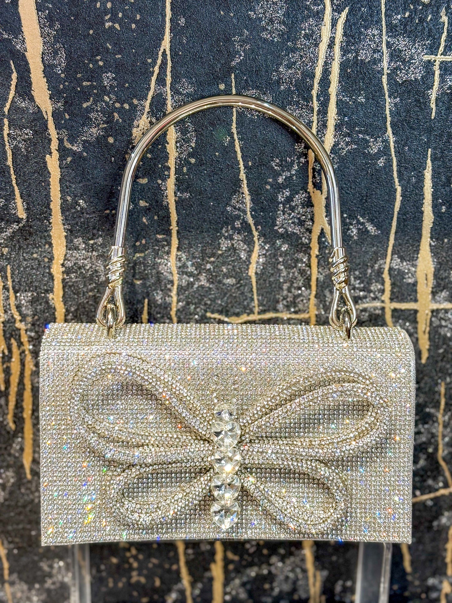 Radiance Silver Bridal Clutch