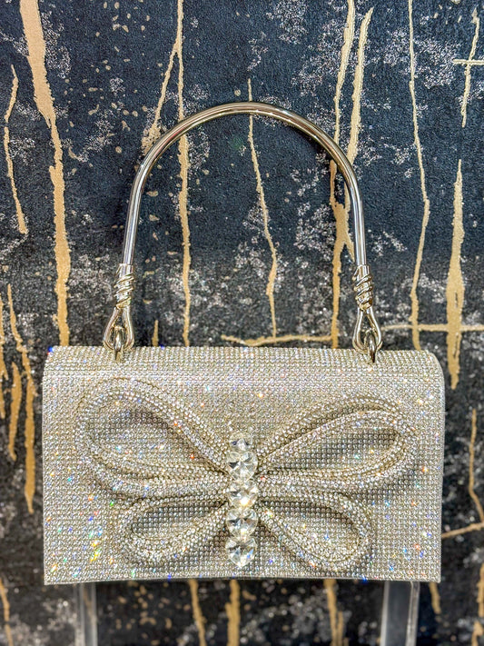Radiance Silver Bridal Clutch