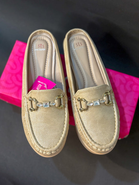 Luster Glide Loafer Mules