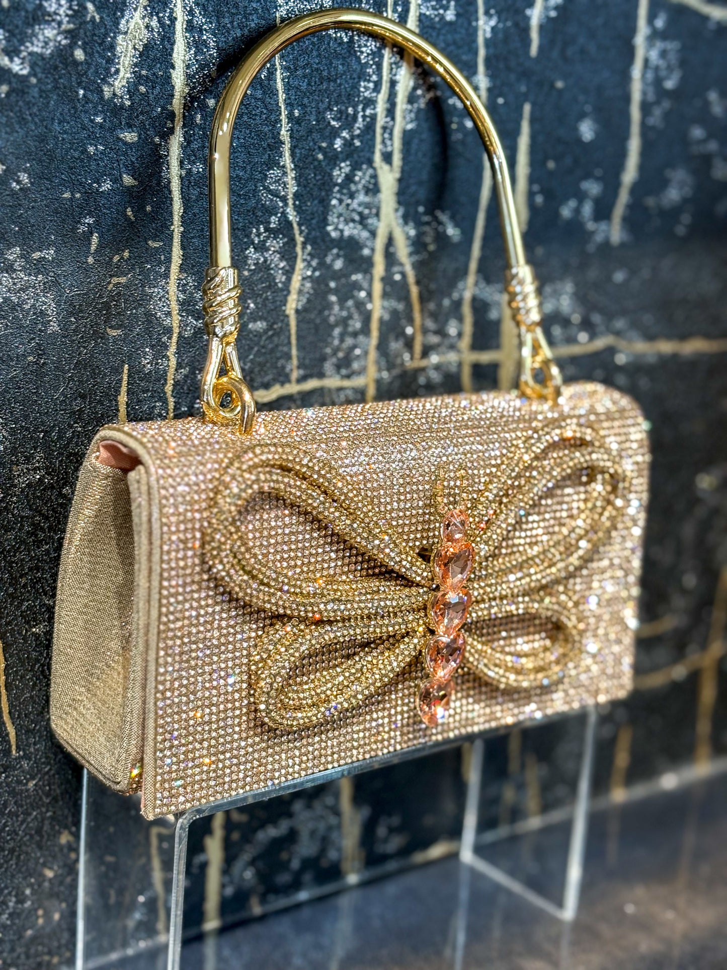Radiance Rosegold Bridal Clutch