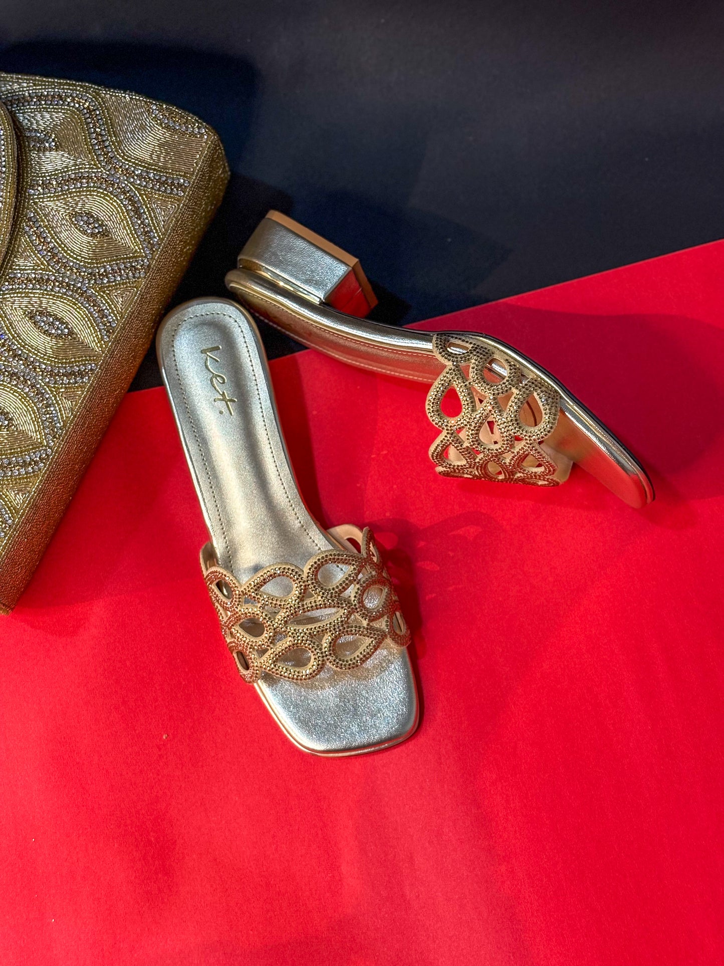 Golden Luxe Heels
