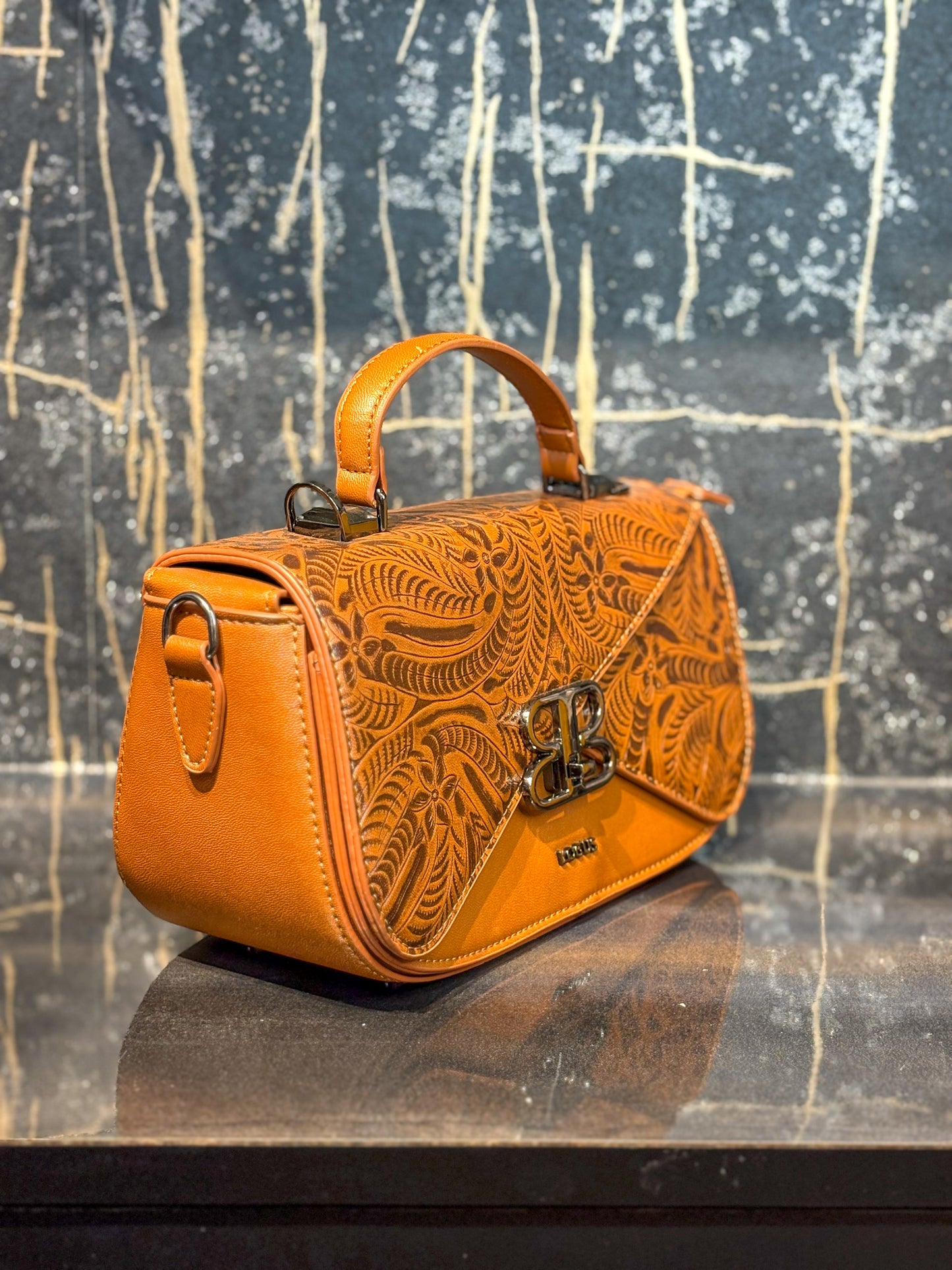 Café Brown Handcrafted Sling Bag