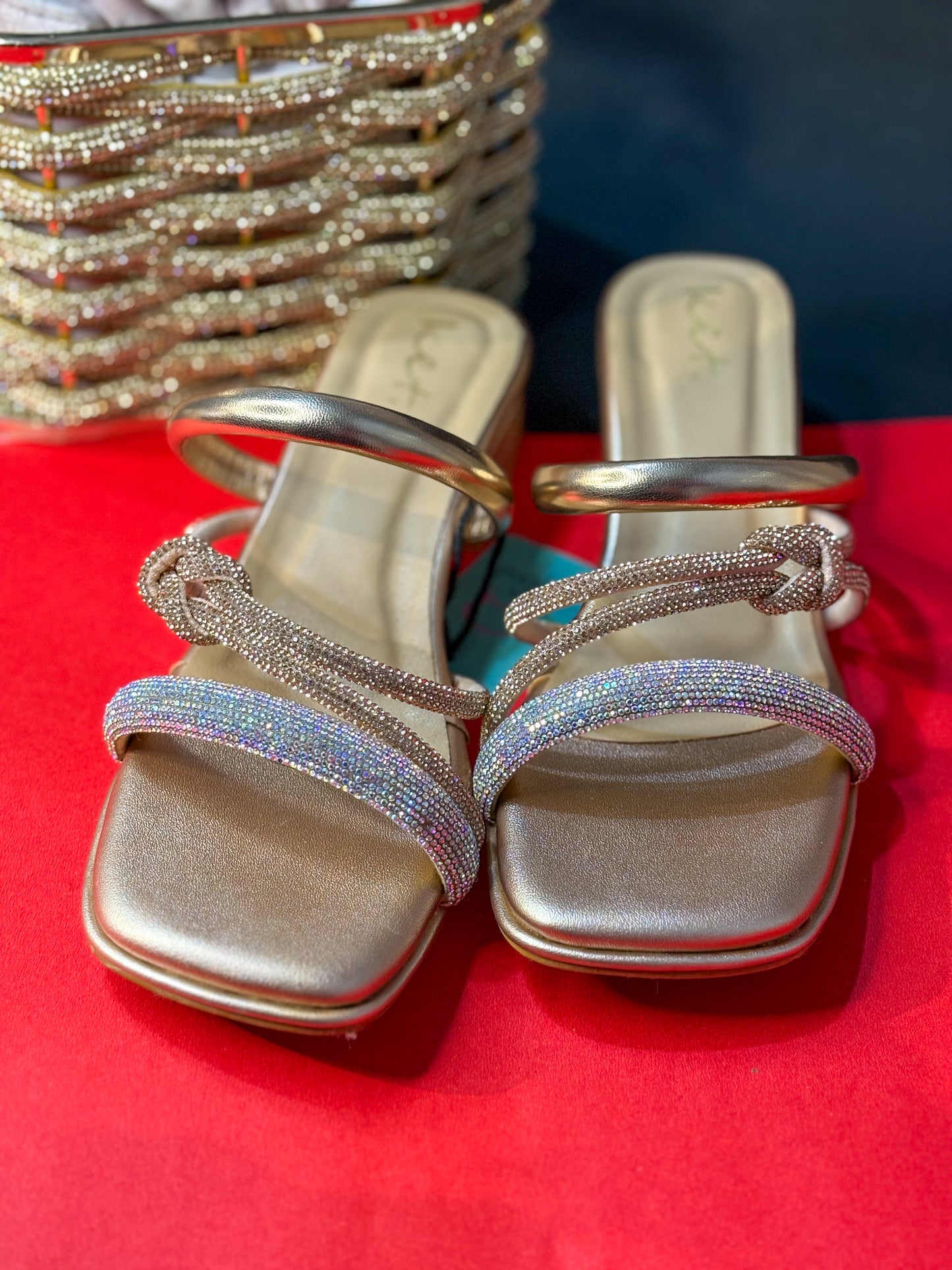 Golden Glamour Heels