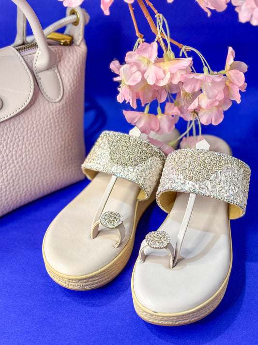 Lilac Bloom Wedge Heel