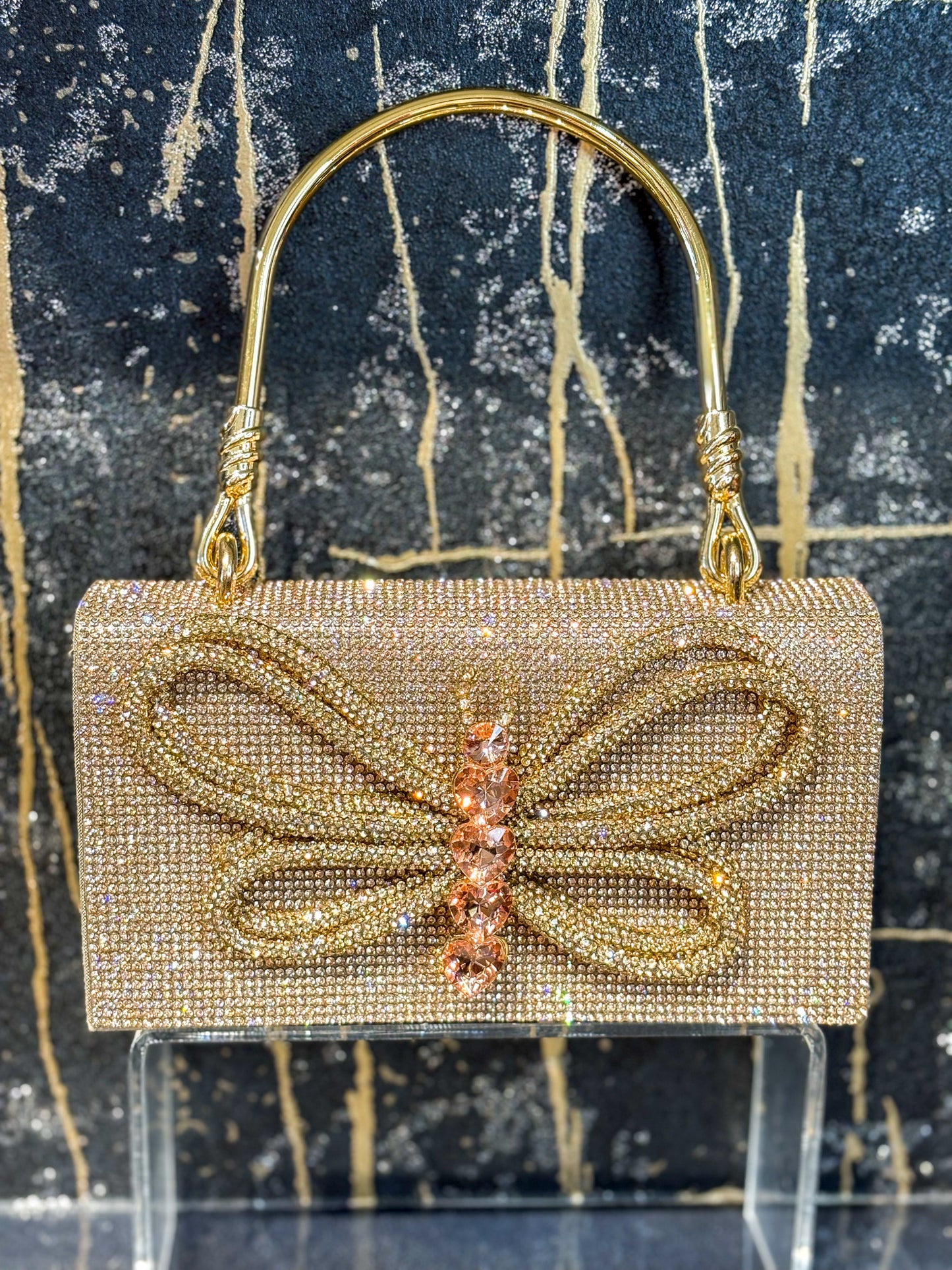 Radiance Rosegold Bridal Clutch