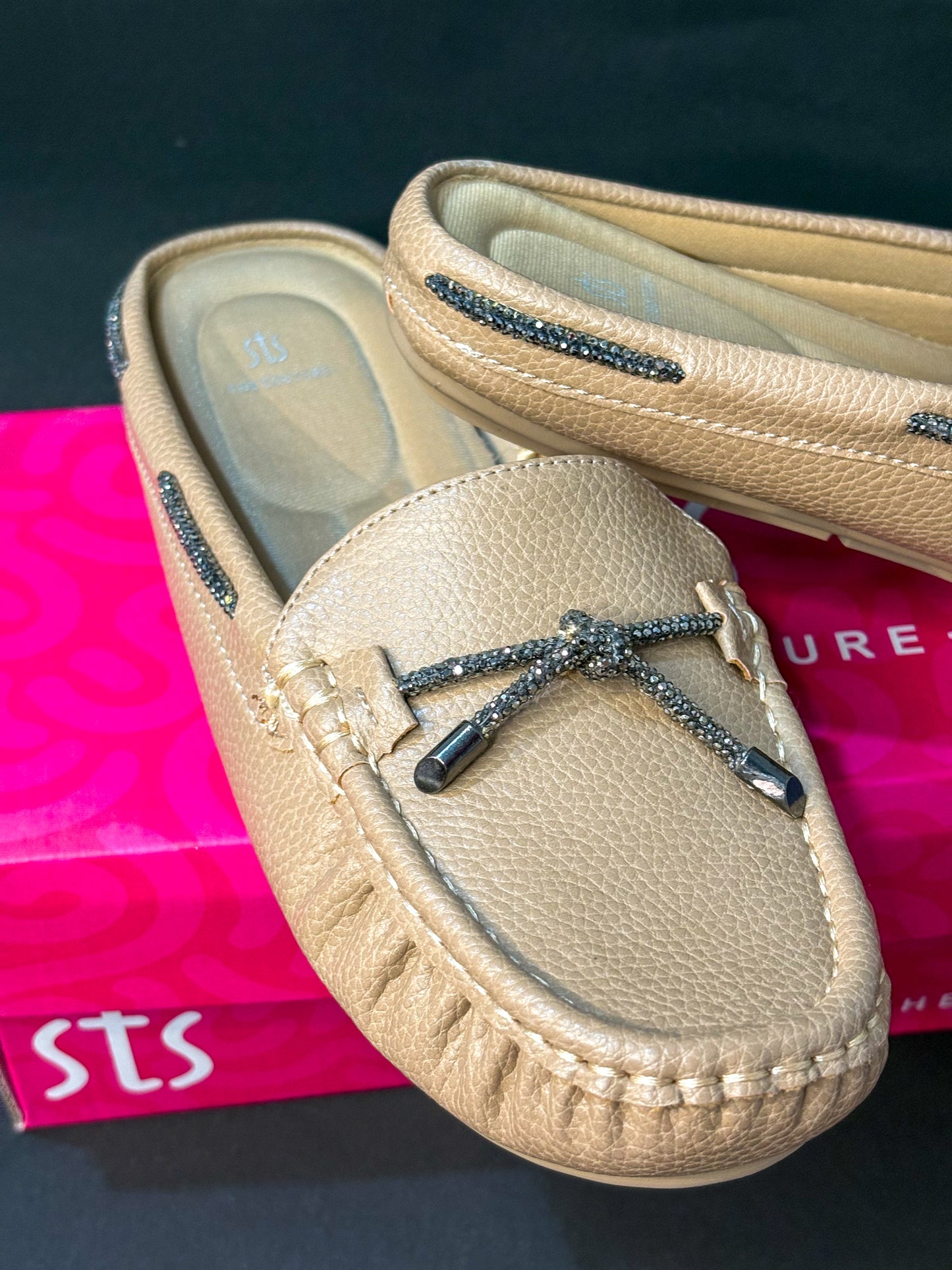 Lustre Glide Loafer Mules