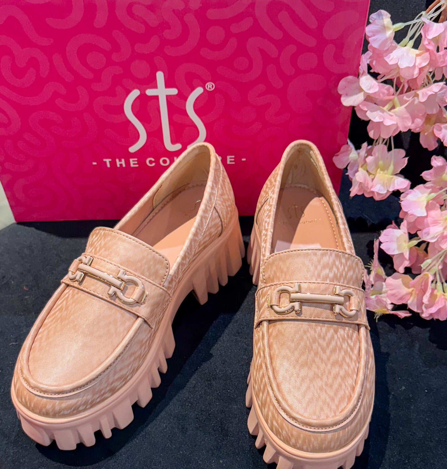 Blush Elevate Wedge Loafers
