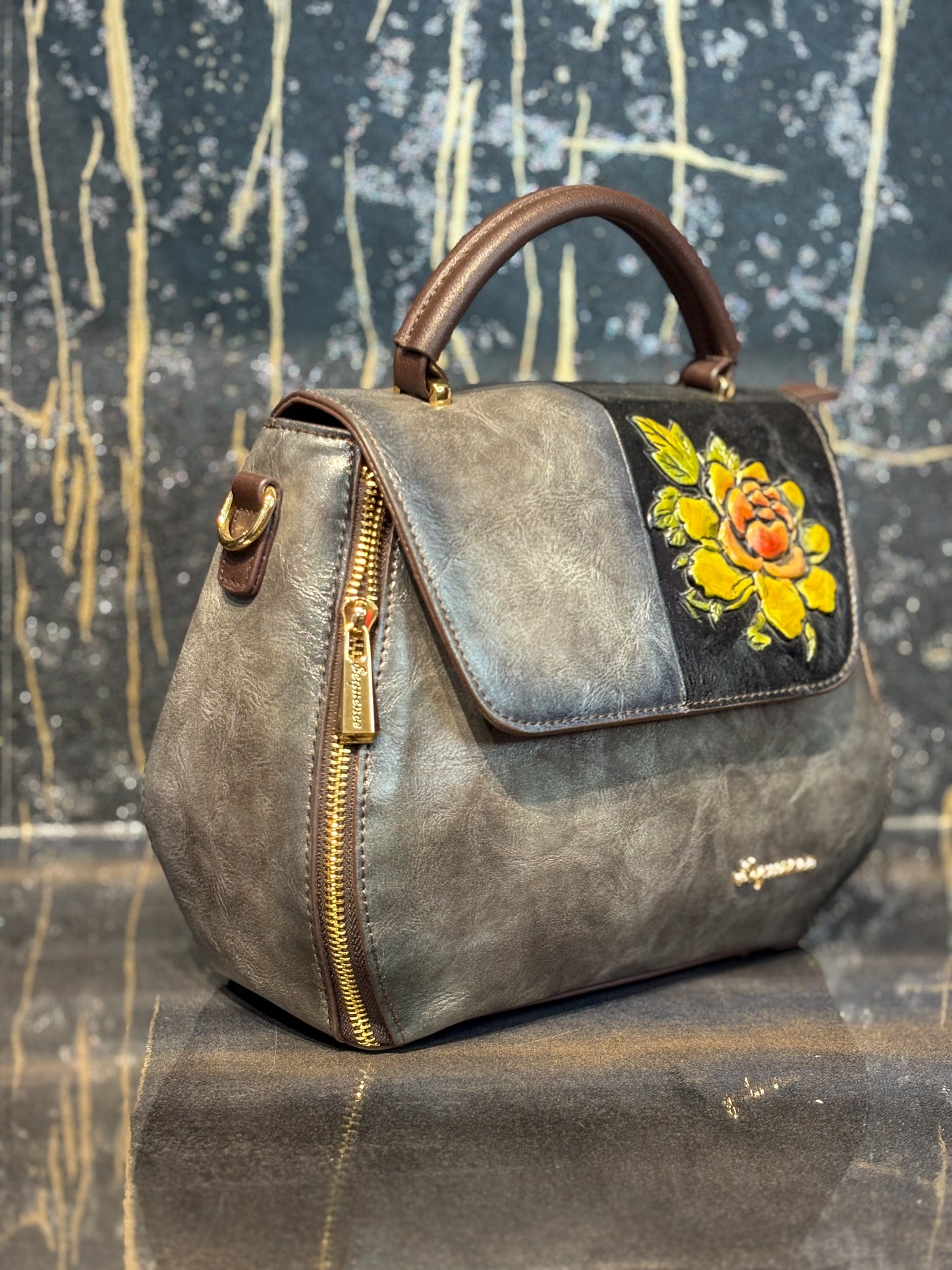 Midnight Handcrafted Sling Bag