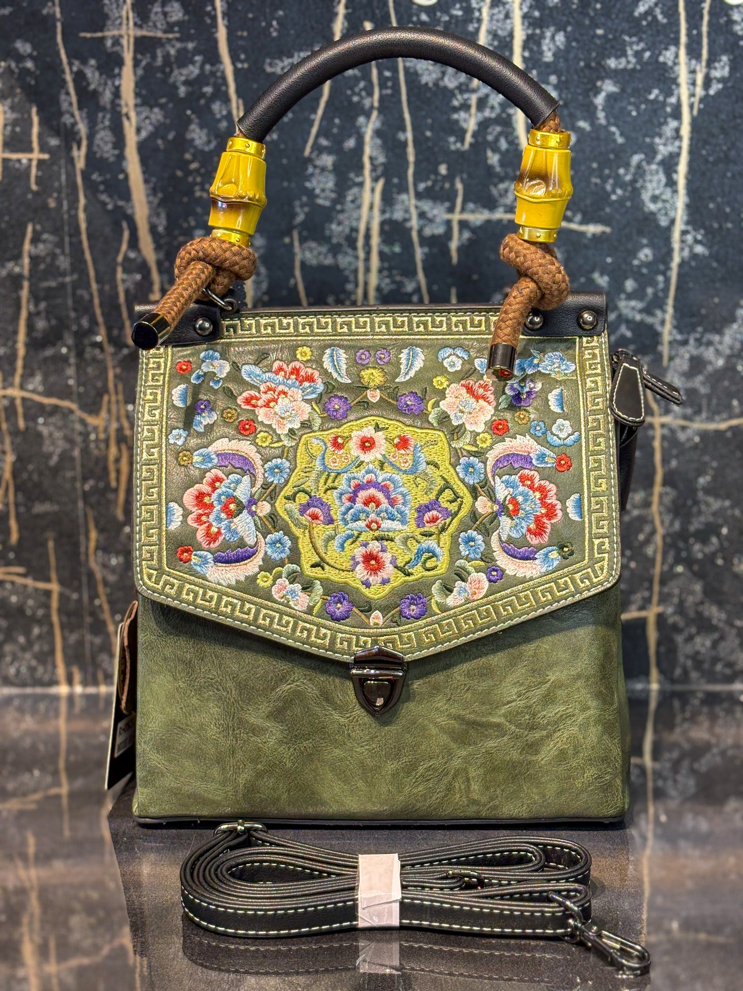 Emerald Luxe Handbag