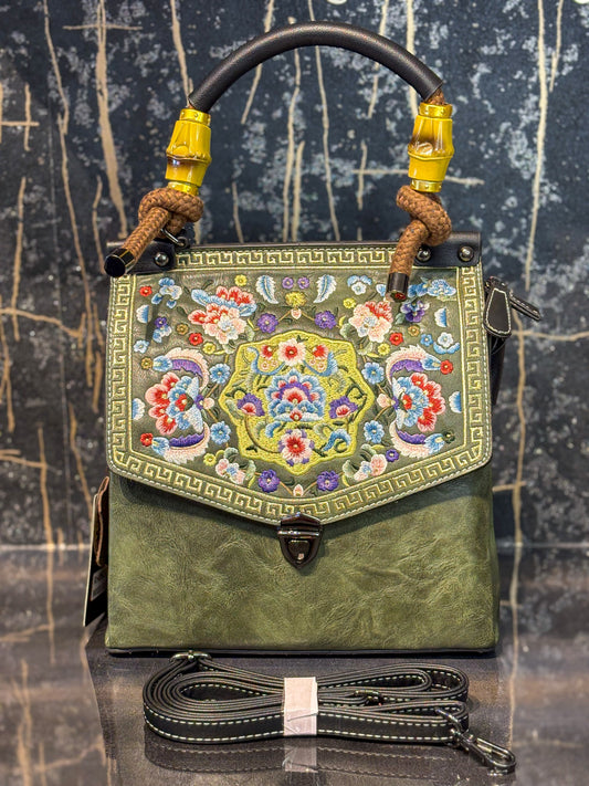 Emerald Luxe Handbag