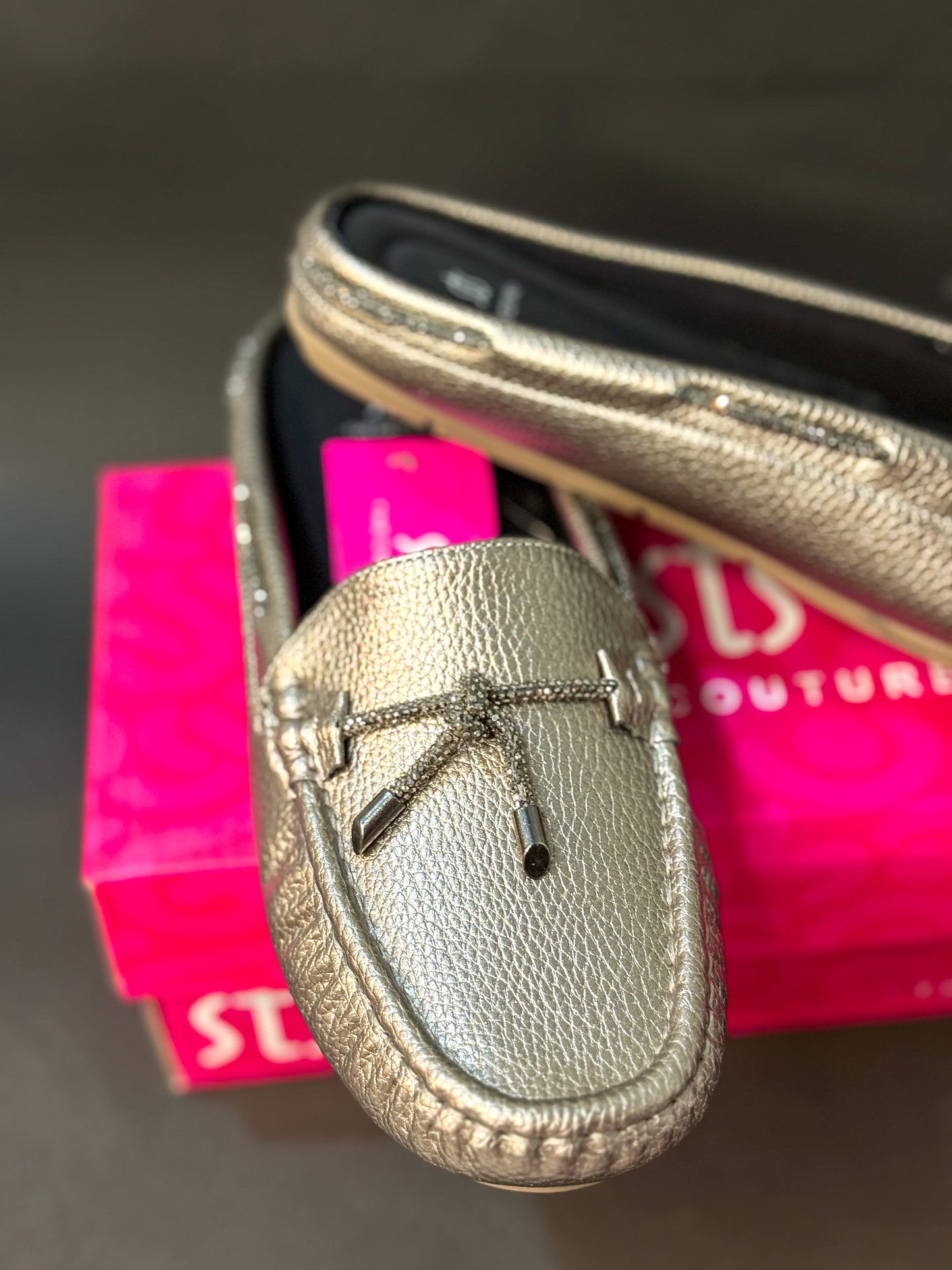 Glitz Glide Loafer Mules