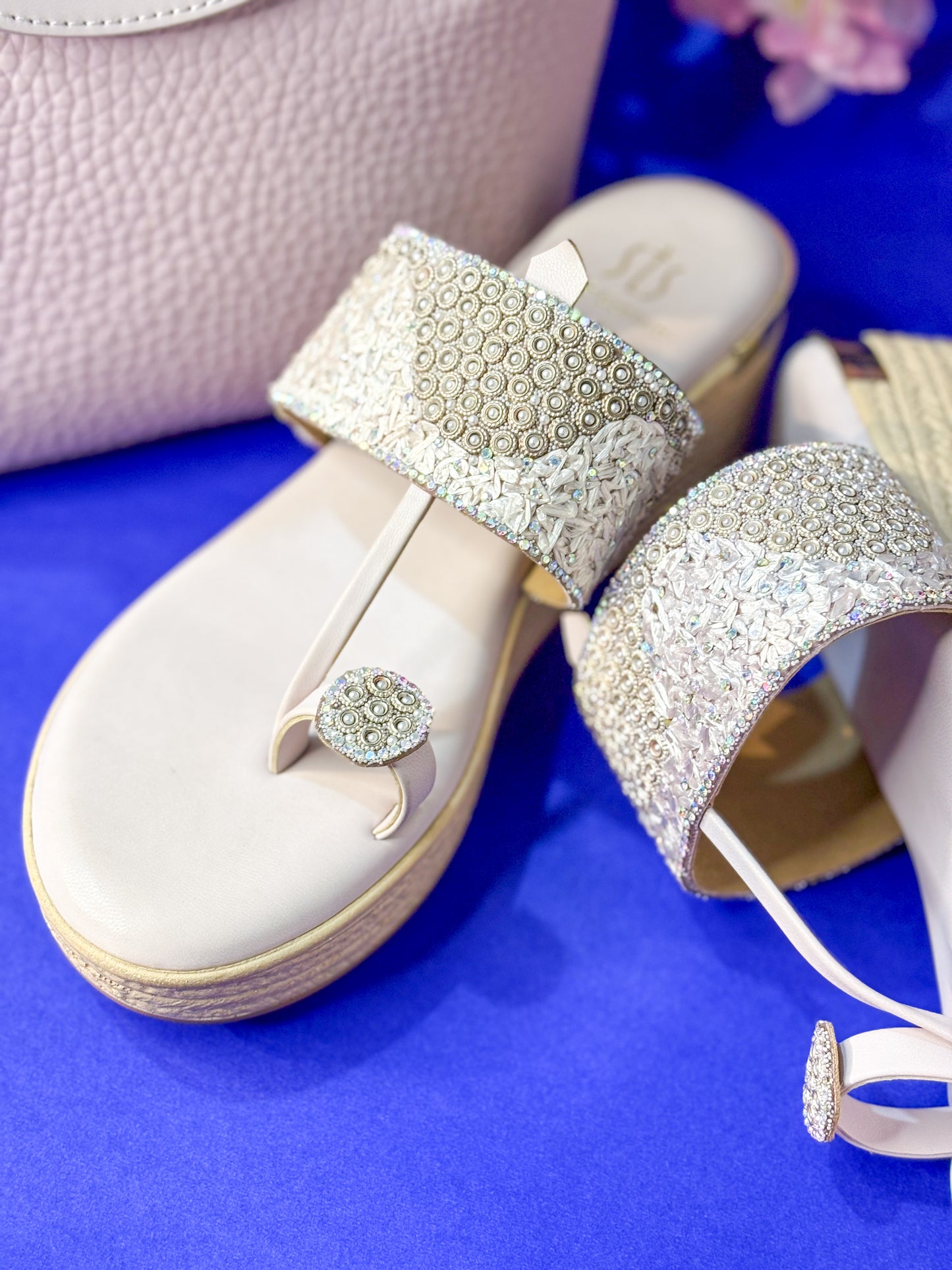 Lilac Bloom Wedge Heel