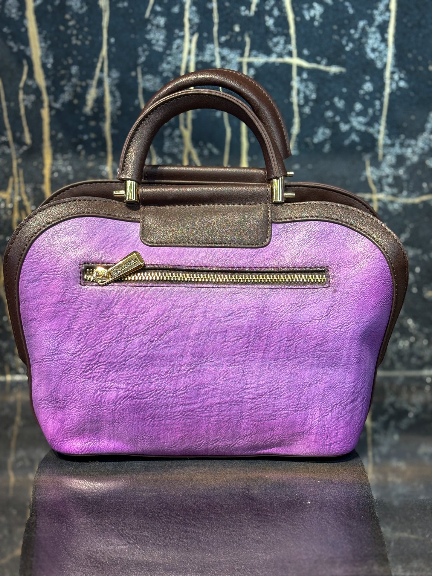 Purple Elegance Handcrafted Sling Bag