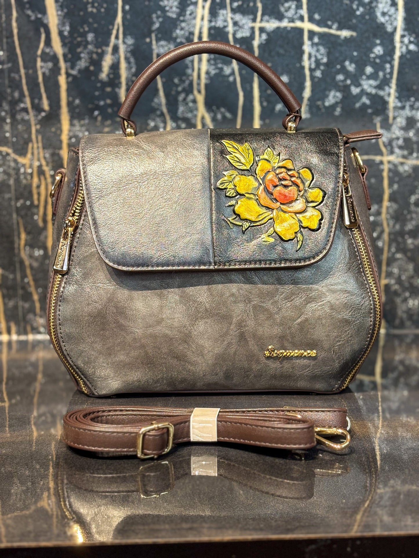 Midnight Handcrafted Sling Bag