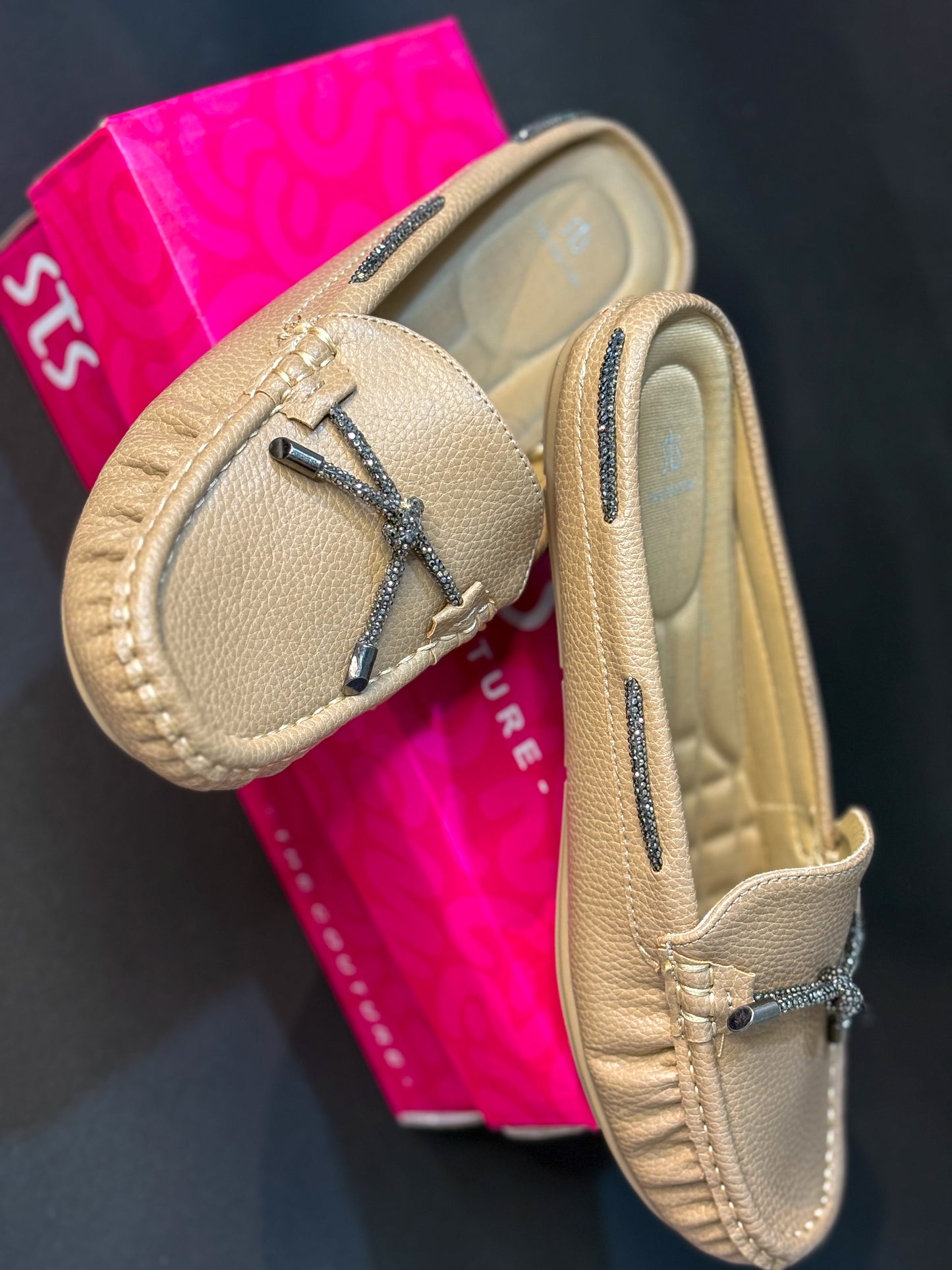 Lustre Glide Loafer Mules